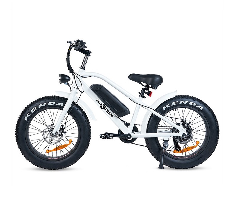 Motor k bicicleta eléctrica ruedas gruesas blanca