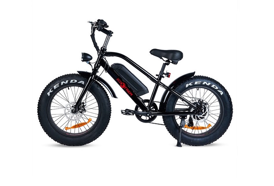 Motor k bicicleta eléctrica ruedas gruesas negro