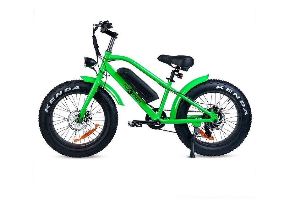 Motor k bicicleta eléctrica ruedas gruesas verde