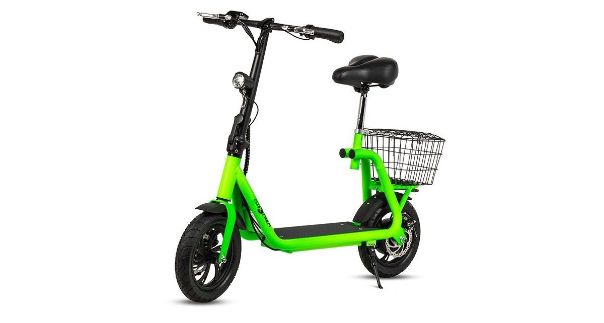 e-bike verde sin pedales