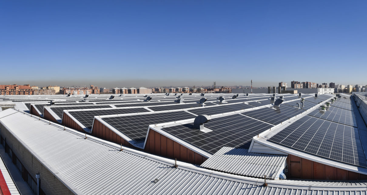 Nueva planta fotovoltaica del Centro de Madrid de Stellantis